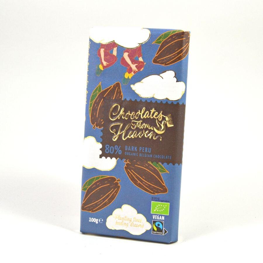 Pure chocolade 80% Peru - Chocolates from Heaven (V50.10.10.10)